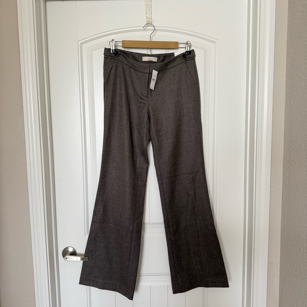 LOFT  2 Wool Blend Marisa Modern Classic Trouser‎ Pants Old Money Minimalist